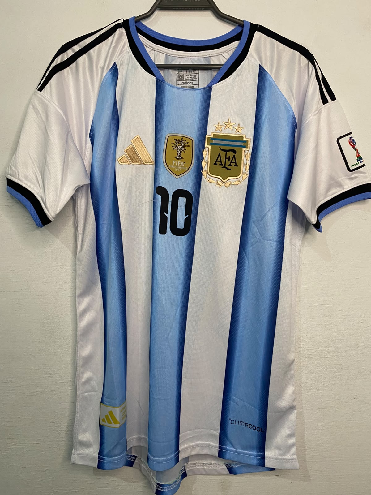 Argentina Messi Home Jersey Embroidered – Buy Messi’s Iconic Argentina Shirt in Pakistan