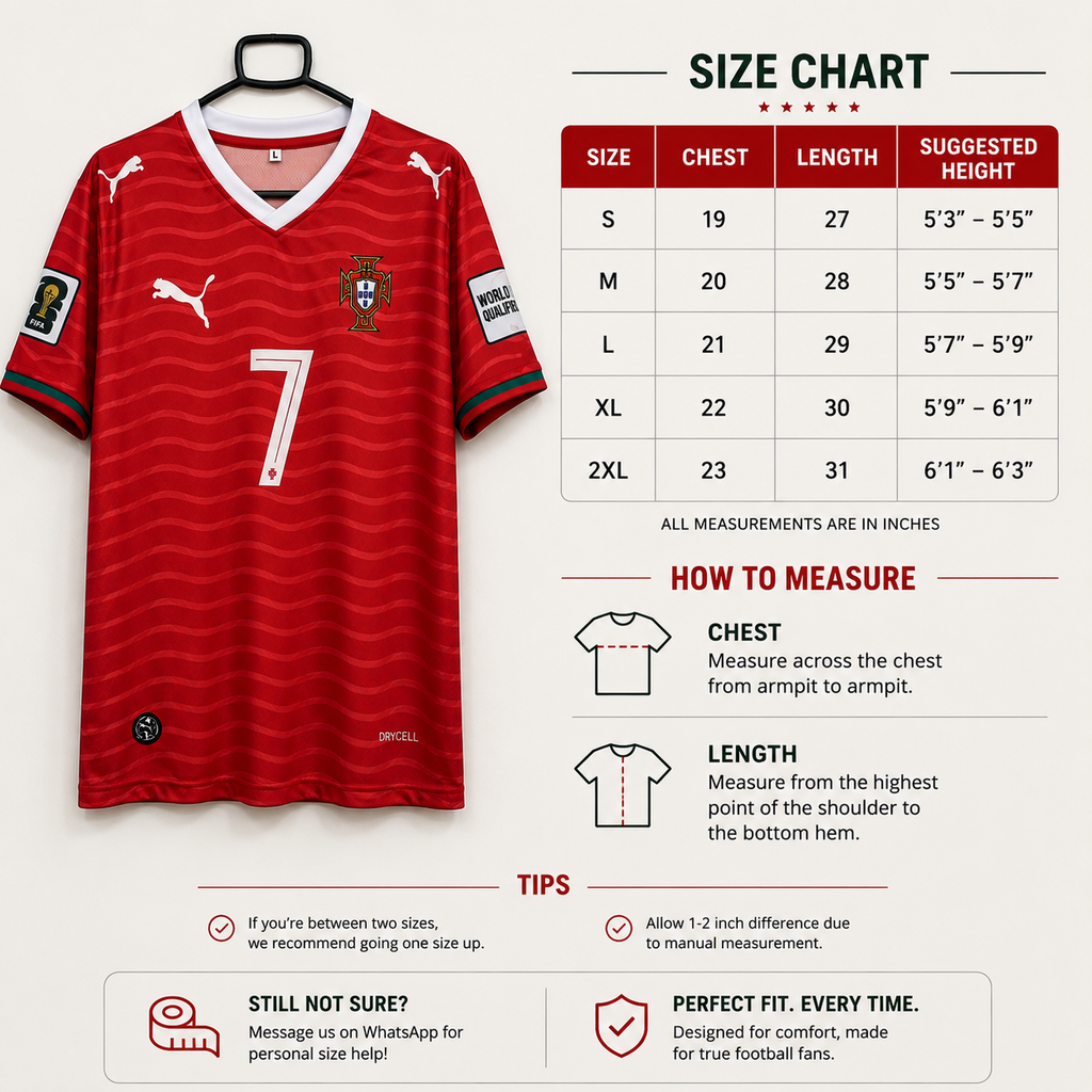 Portugal Home Kit – Ronaldo #7 | 2026 Edition